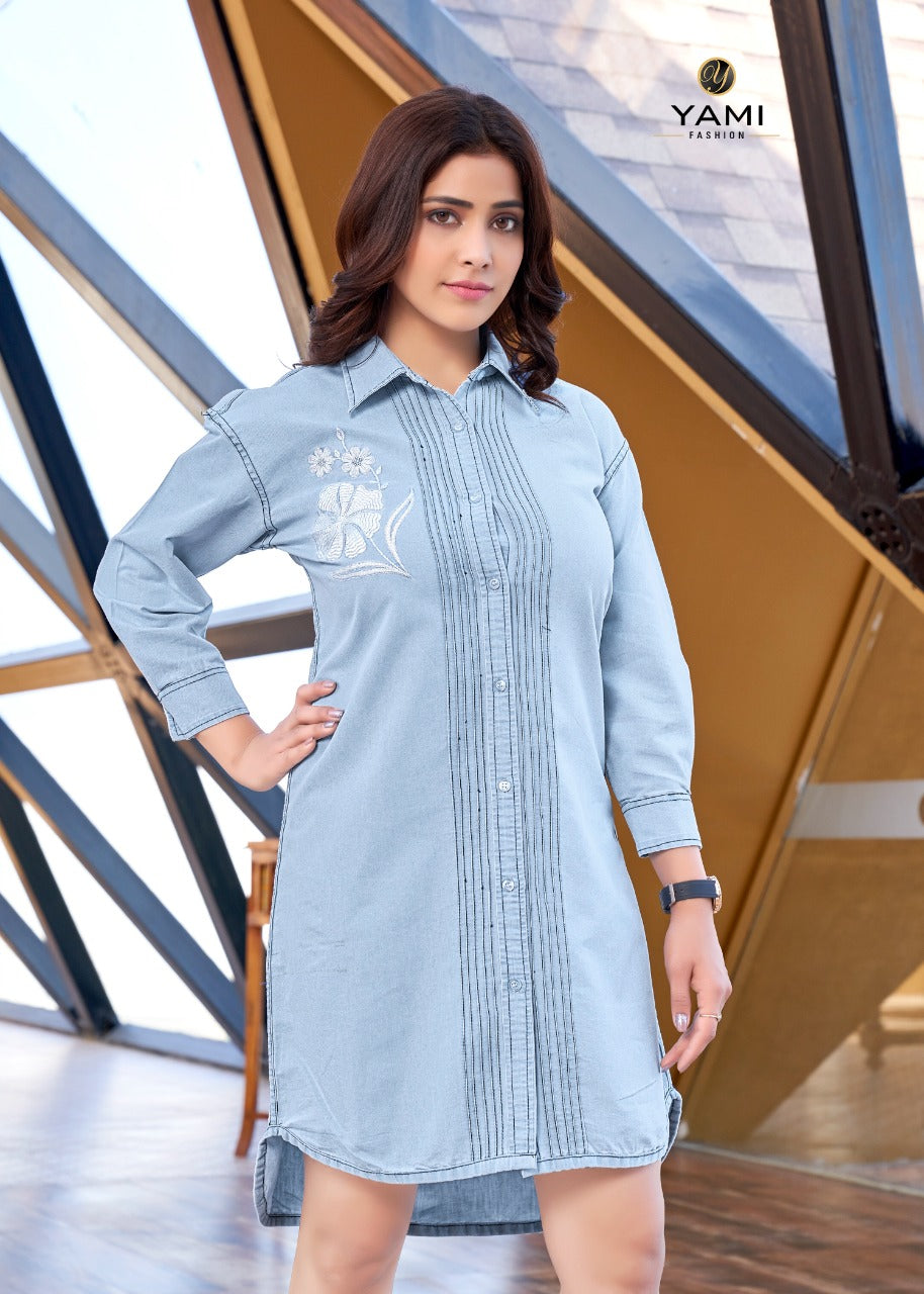 Stylish Denim Tunics-SHTU1071