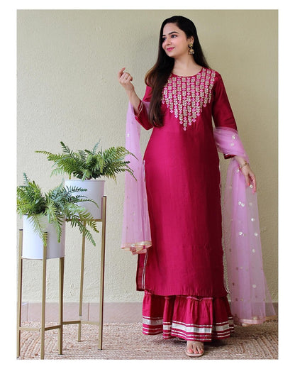 Elegant Kurta Sharara Sets for Women-SHKS1145