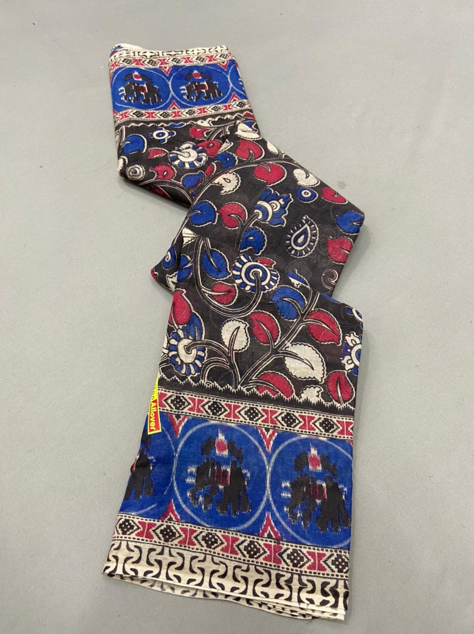 Kalamkari Cotton Saree Collections -SH0633
