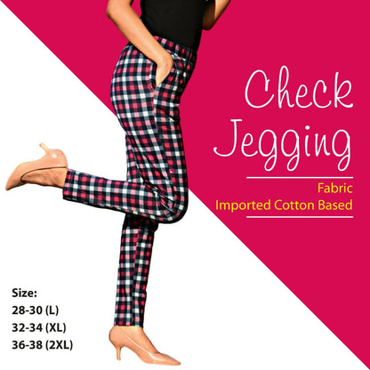 Trendy Checked Jegging Collections-SHBW1095