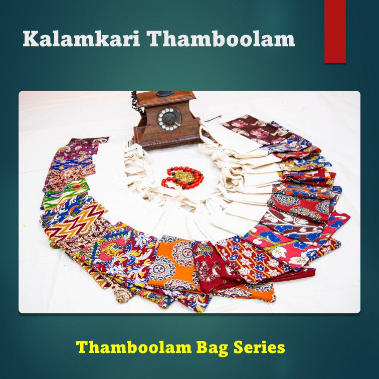 Kalamkari Style Thamboolam Bags-SHB1024