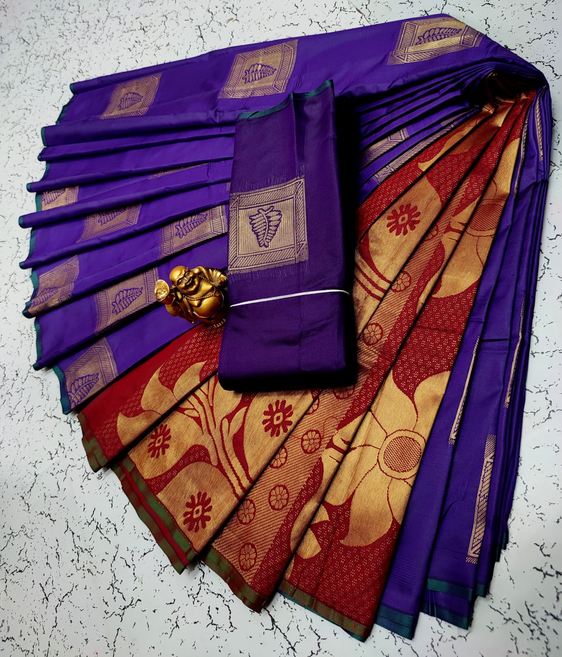 Fancy Silk Cotton Saree Collections-SH0599