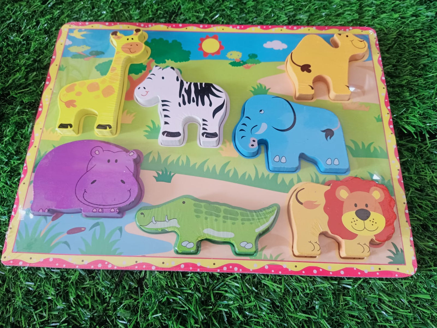 Wooden Animals Puzzle Board for kids - SHTM1032