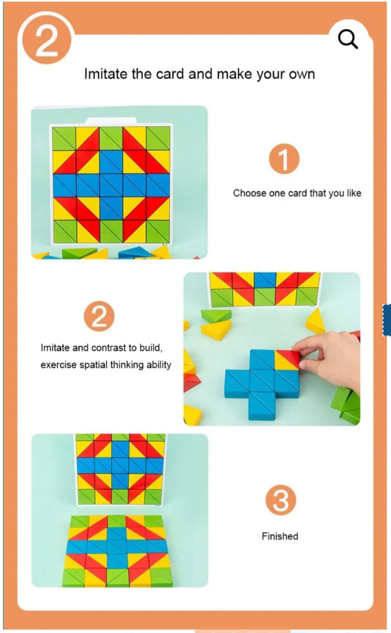 Triangle building blocks Toys for Kids-SHTM1111