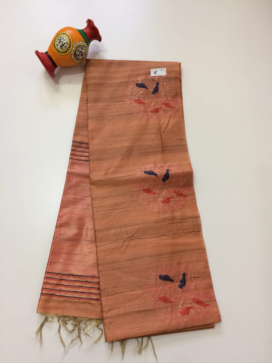 Fancy Jute Silk Sarees - SH0611