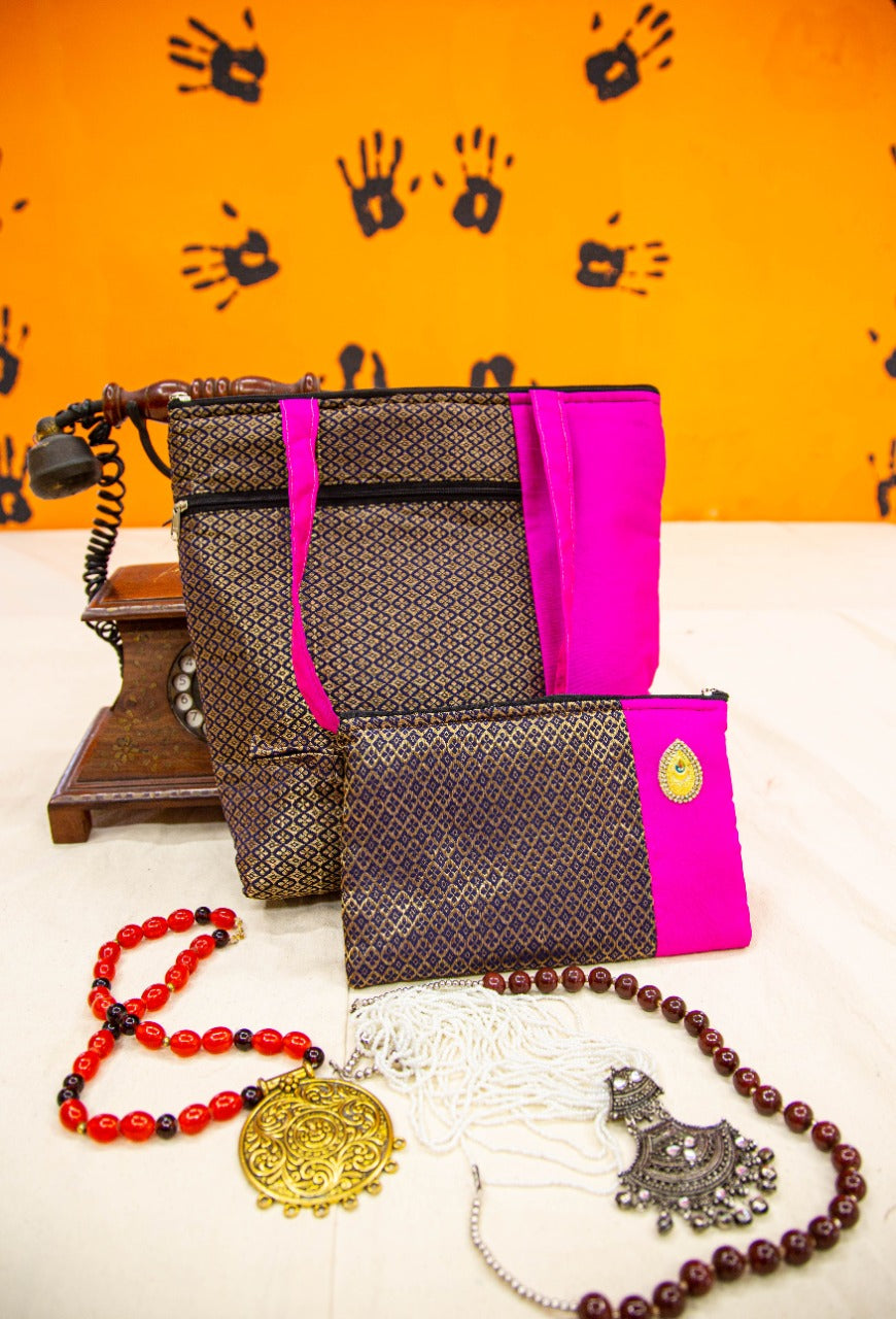 New Bag Combo Brocade Handbags & purse-SHB1057