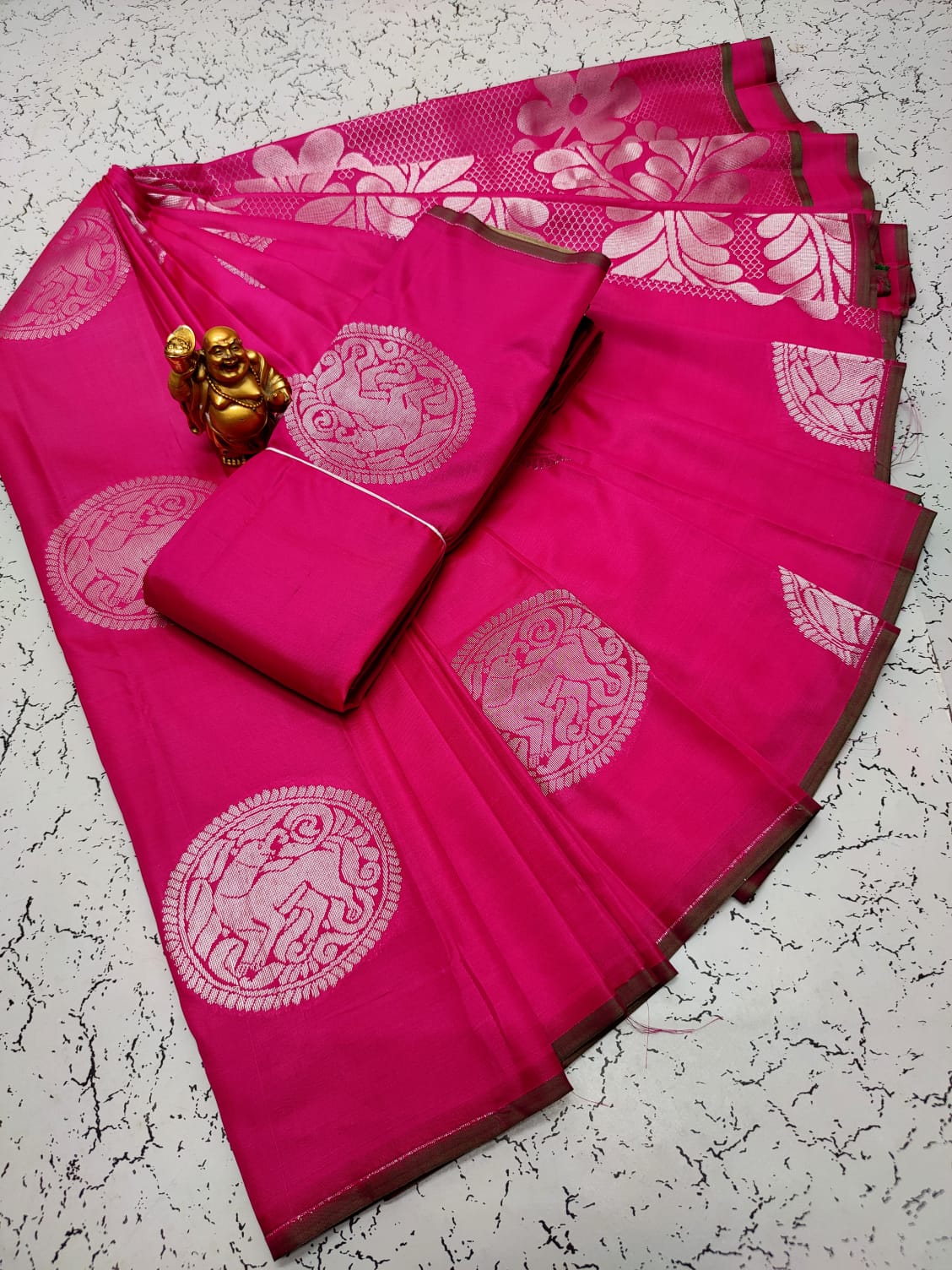 Fancy Silk Cotton Saree Collections-SH0599