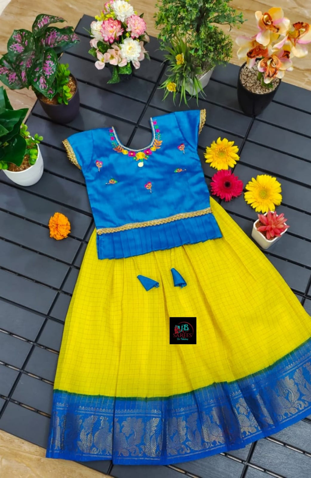 Ethnic Girls Pavadai Set-SHG1053