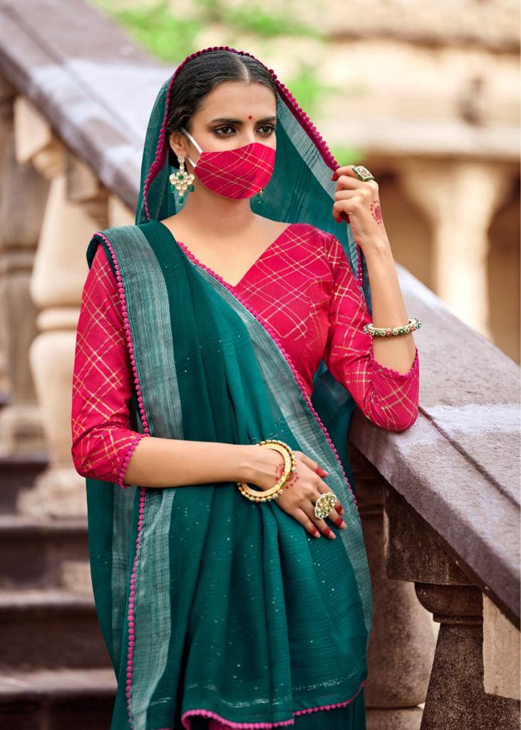 Ethnic Linen Silk Saree-SH0565