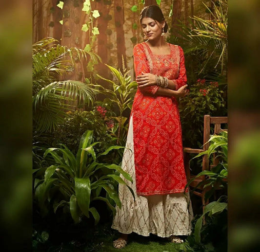 Ethnic Kurta Sets for Women-SHKS1084