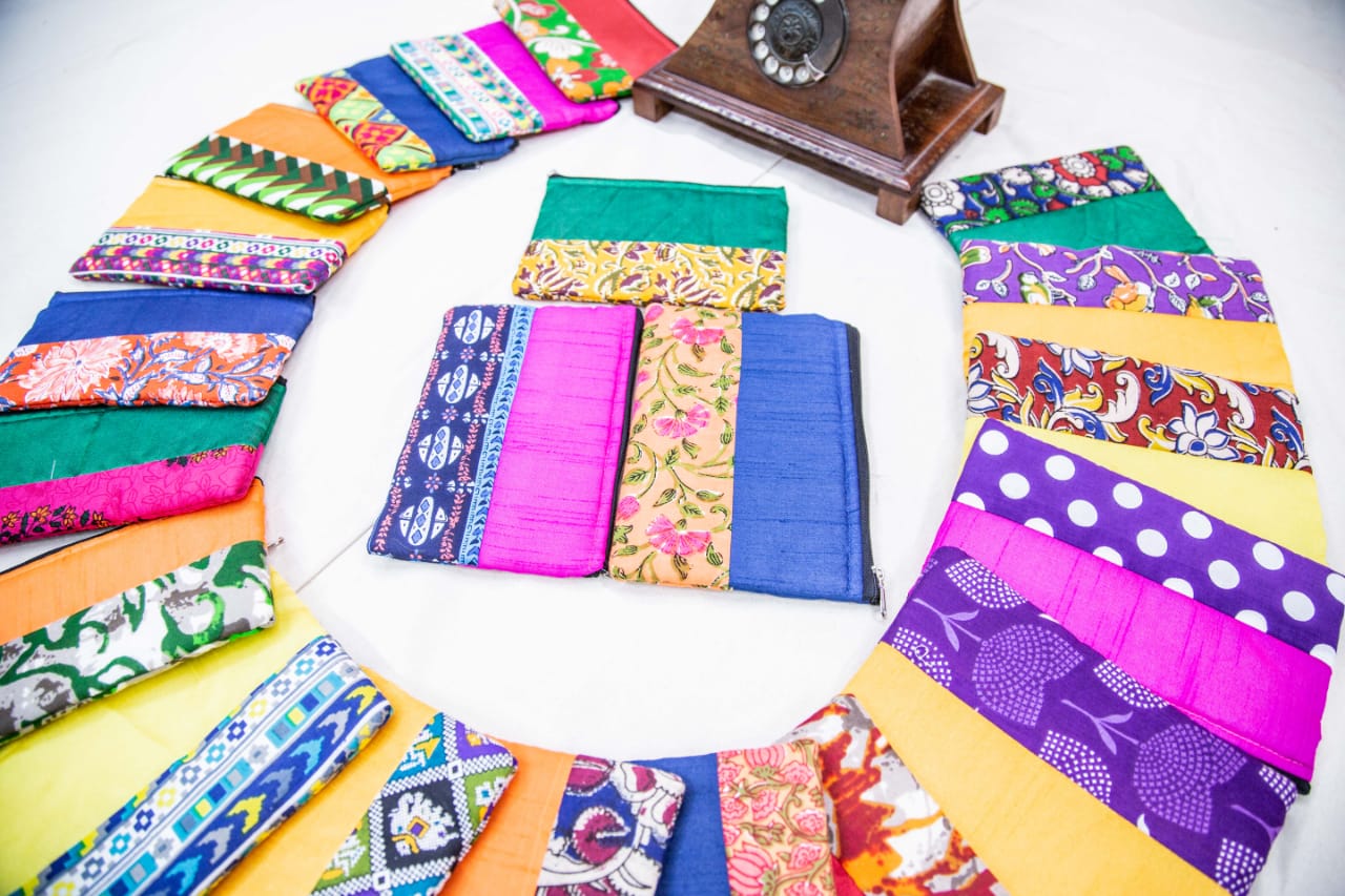 Raw Silk Combo Purse-SHB1002