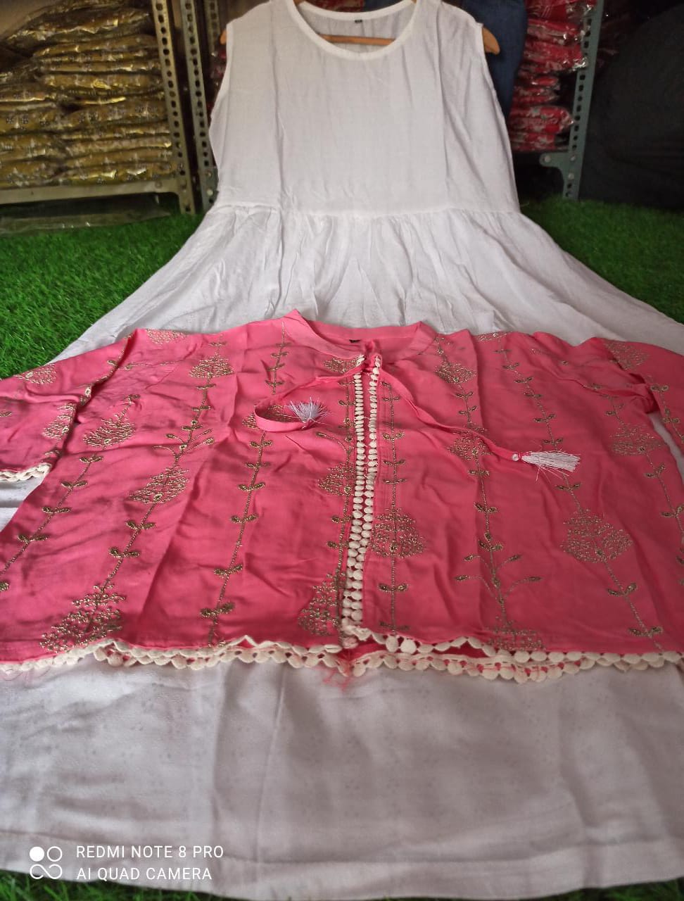 Beautiful Gown With Detachable Jacket for Women-SHKS1137