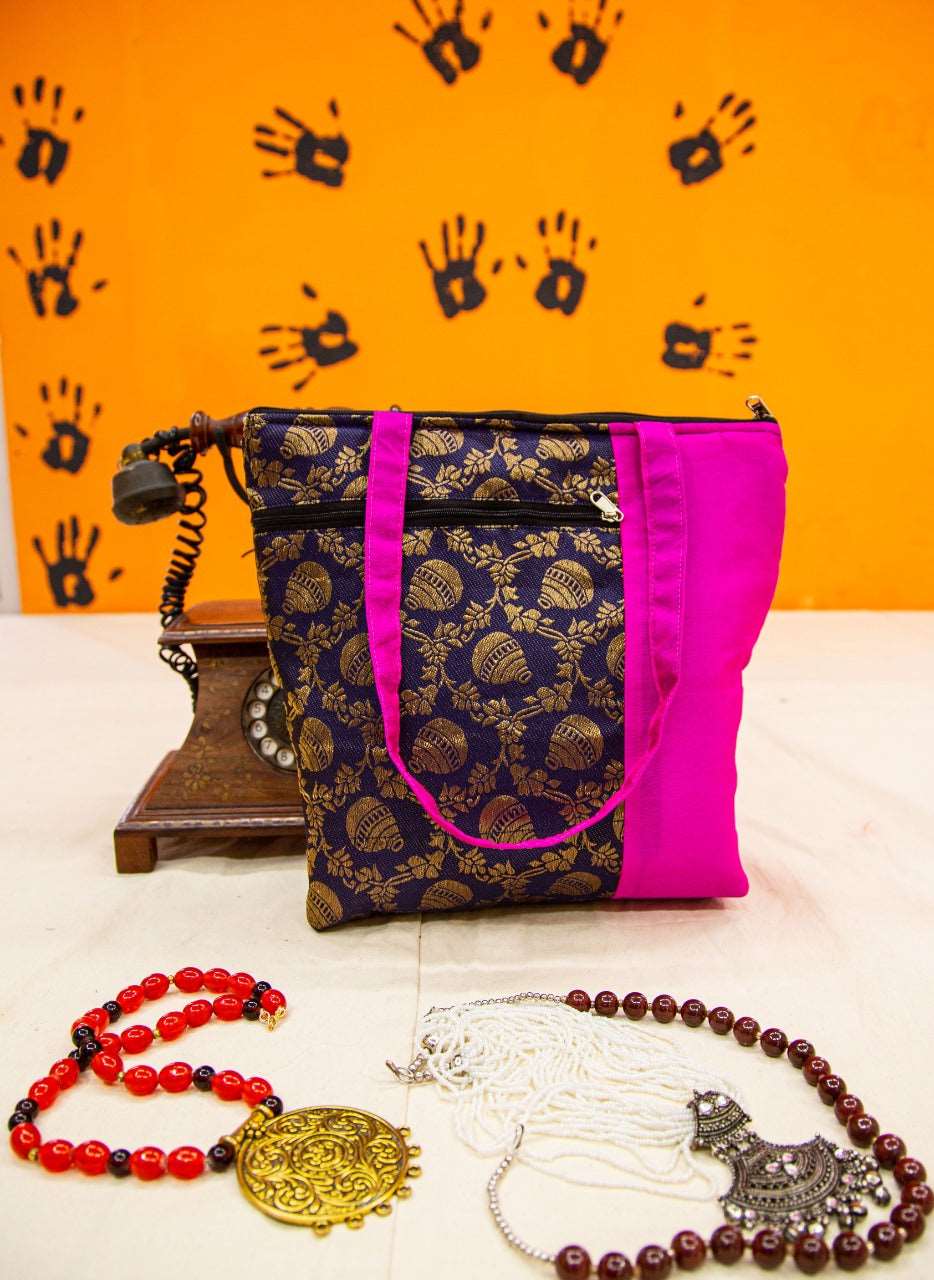 Brocade Handbags-SHB1011