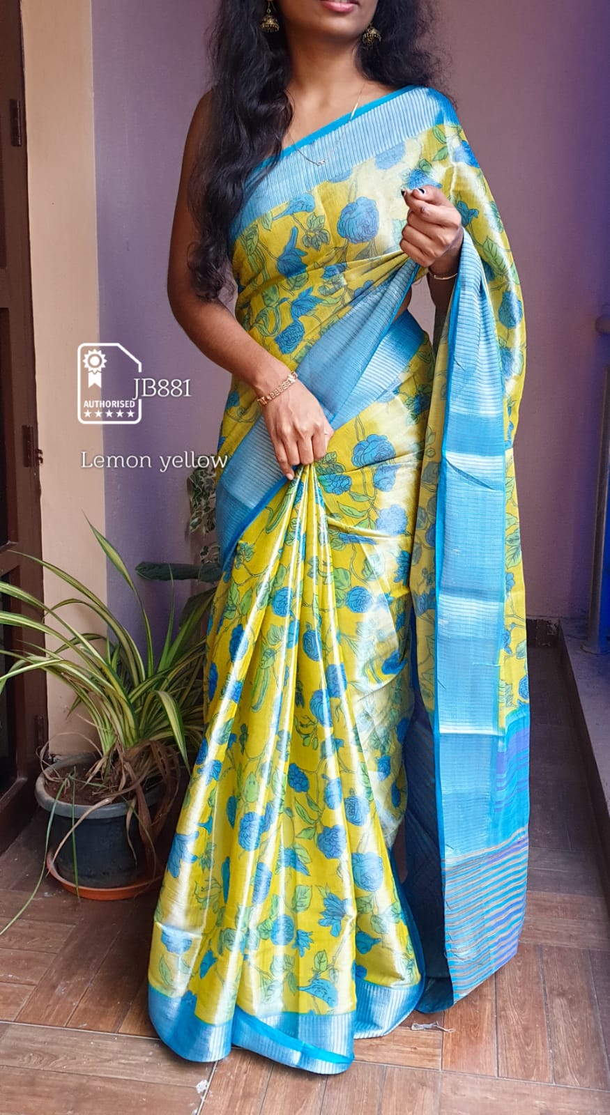 Soft Linen Tissue Saree Collections - SH0615