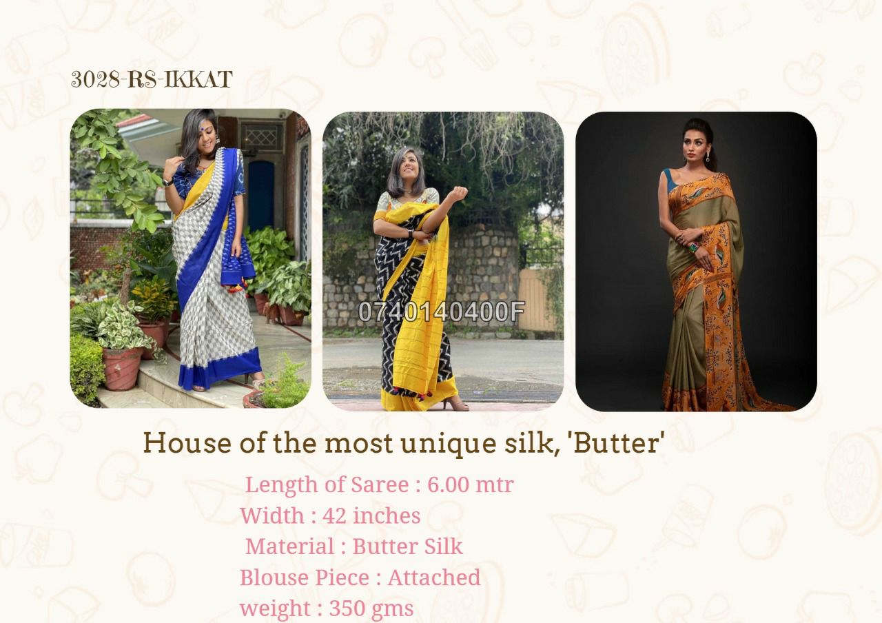 Beautiful Butter Silk Sarees -SH0623