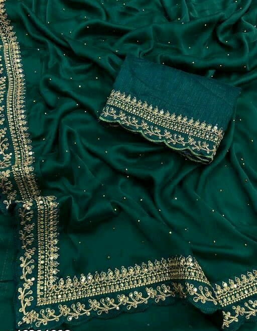 Embroidery Vichithra Art Silk Sarees-SH1005