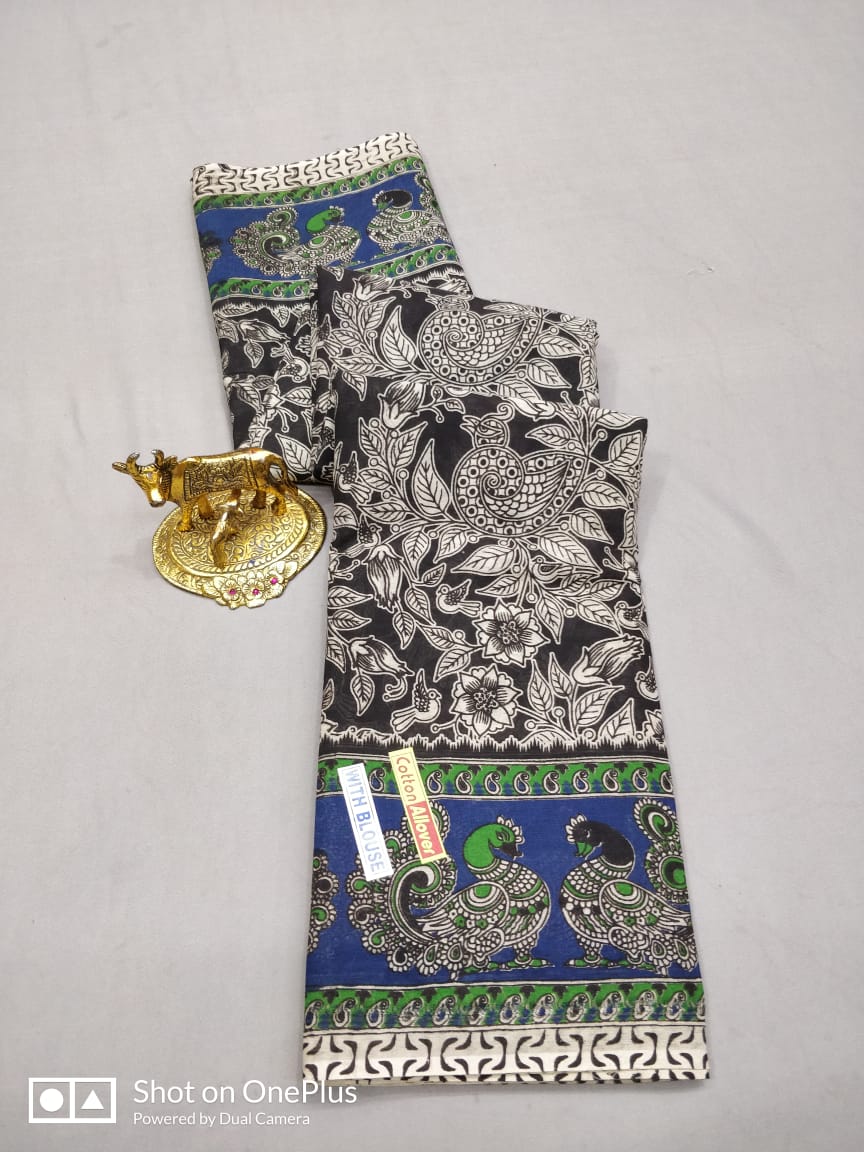 Kalamkari Cotton Saree Collections -SH0633