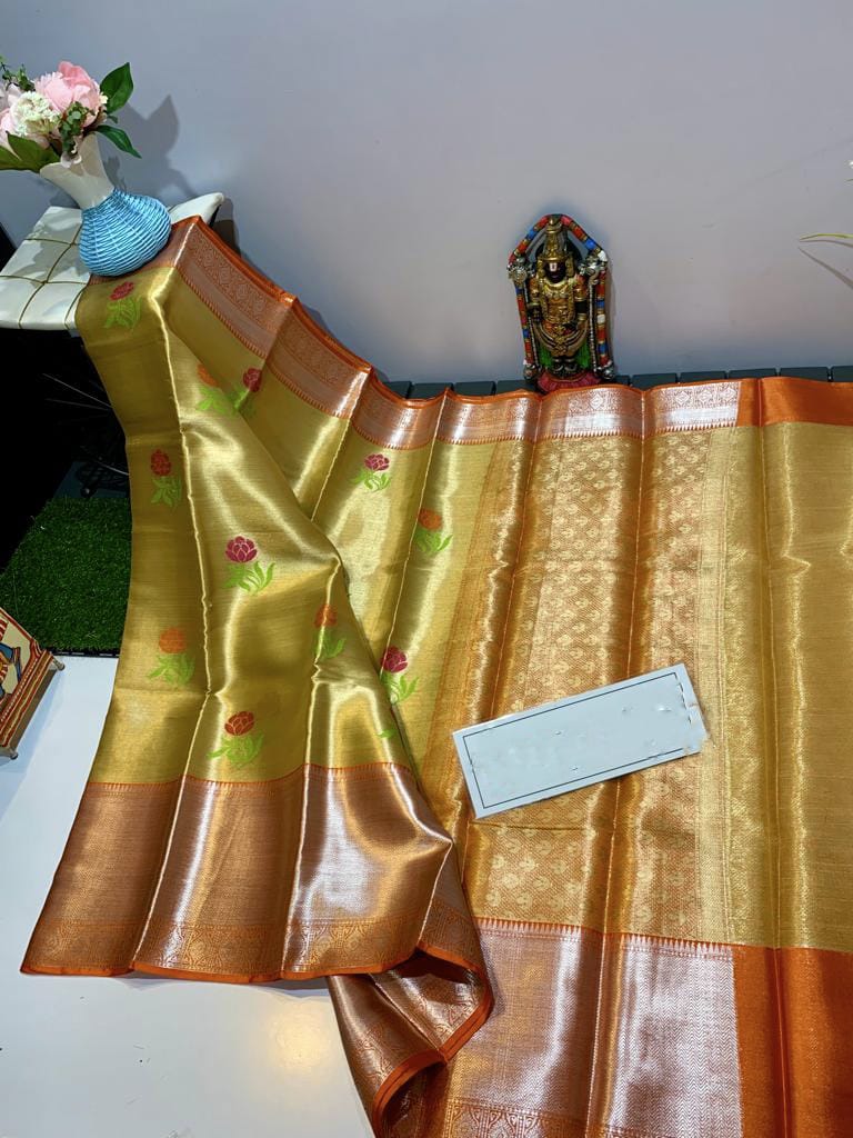 Banarasi Pure Tissue Soft Silk Saree Collections -SH0643