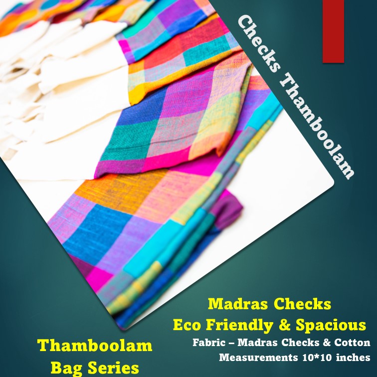 Checked Thamboolam Bags-SHB1023