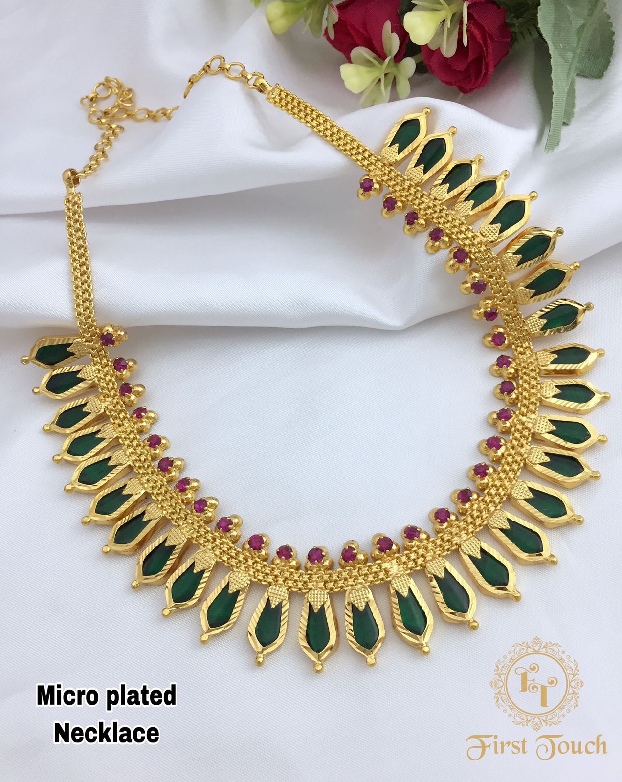 Cute Micro Plated Neck Set- SHJ1074