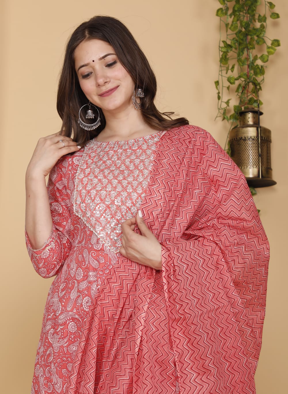 Premium Cotton Kurta Sets for Women-SHKS1148