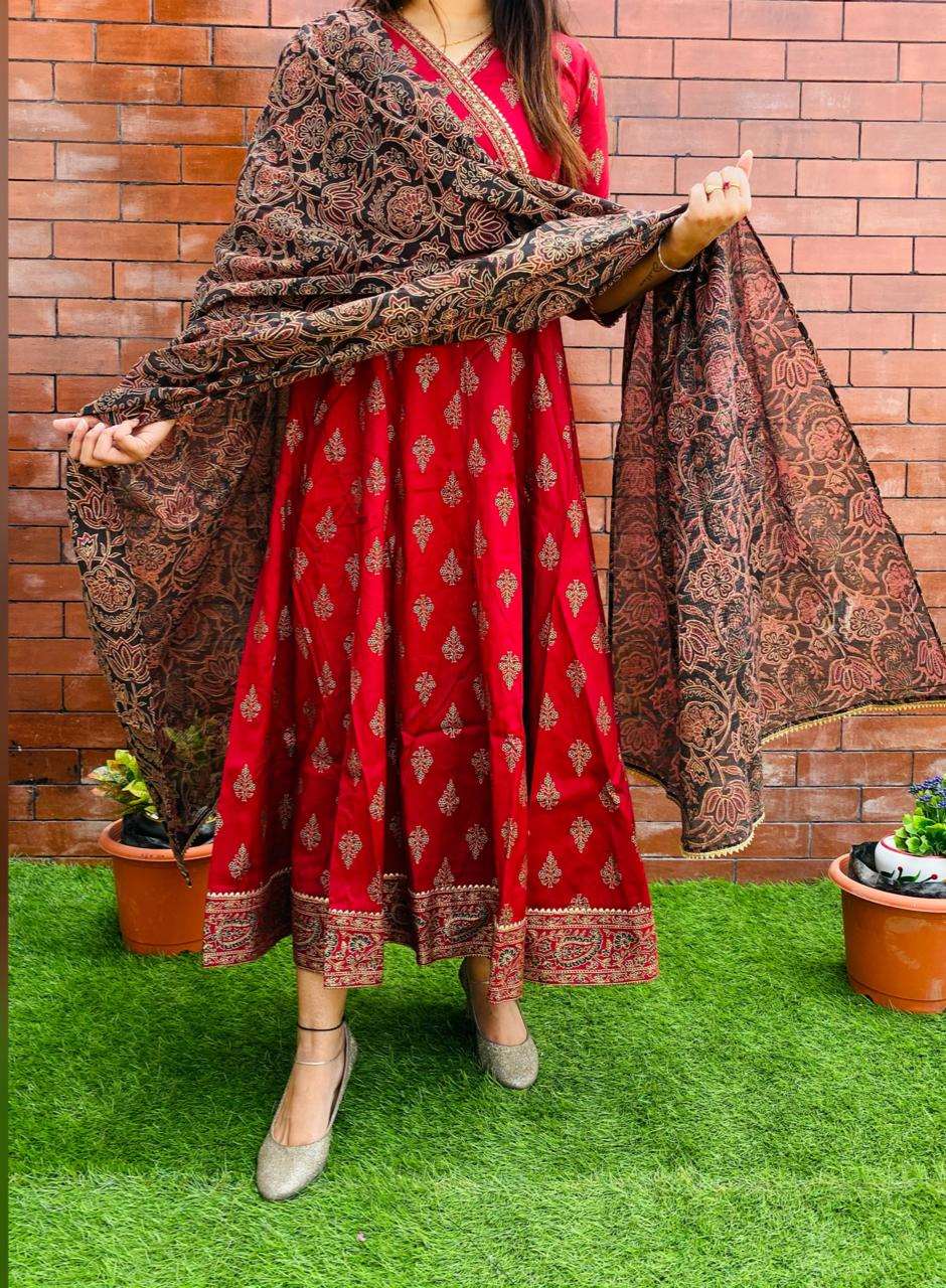 Beautiful Kurti Gown with Dupatta for Women-SHKS1099