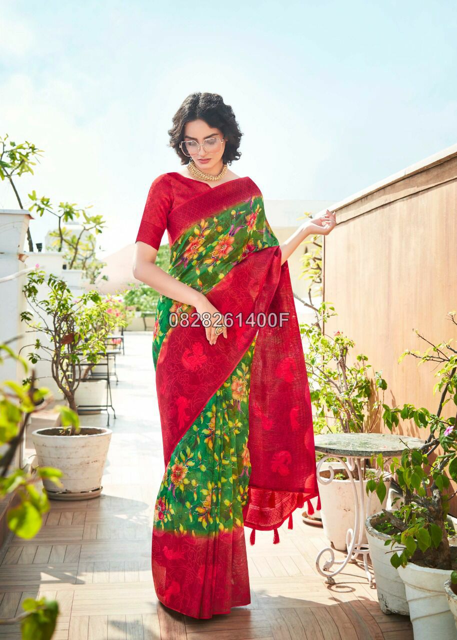 Ethnic Soft Cotton Saree Collections -SH0634