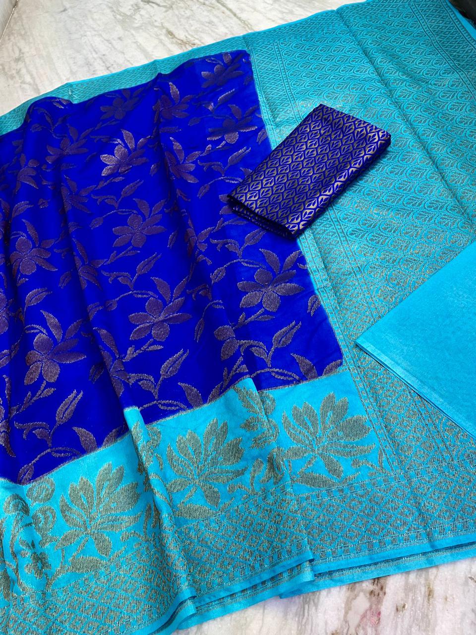 Semi Dupion Soft Silk Sarees -SH0629