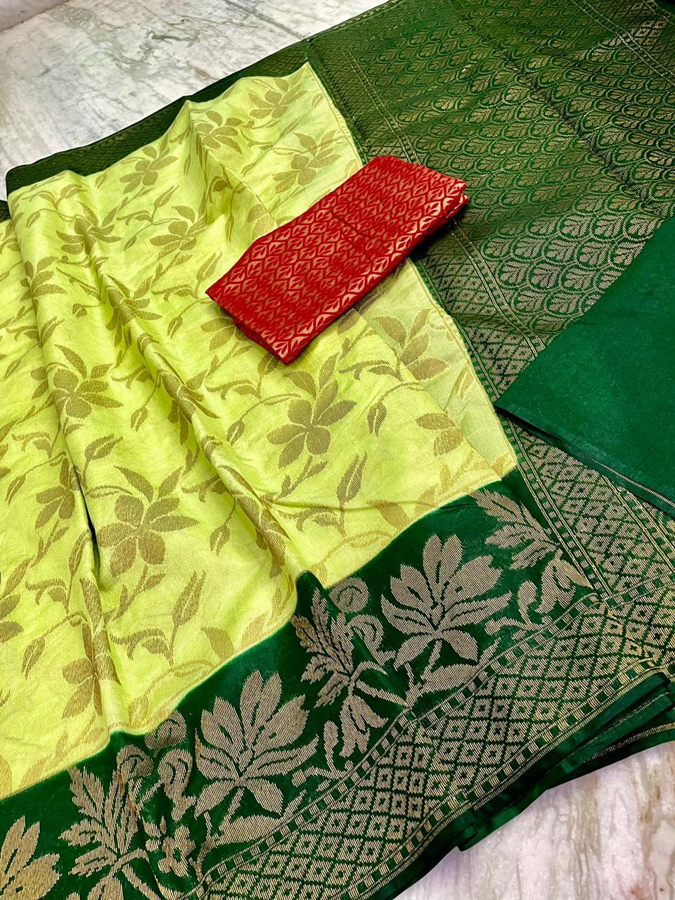 Semi Dupion Soft Silk Sarees -SH0629