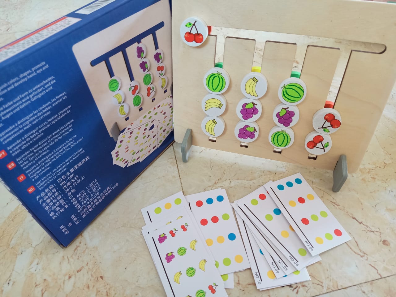 2-in-1 Color and Fruit Maze, Multicolor - SHTM1015