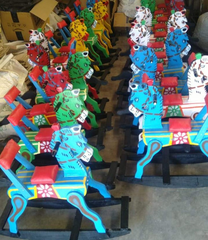 Wood Rocking Horses for Kids - SHTM1034