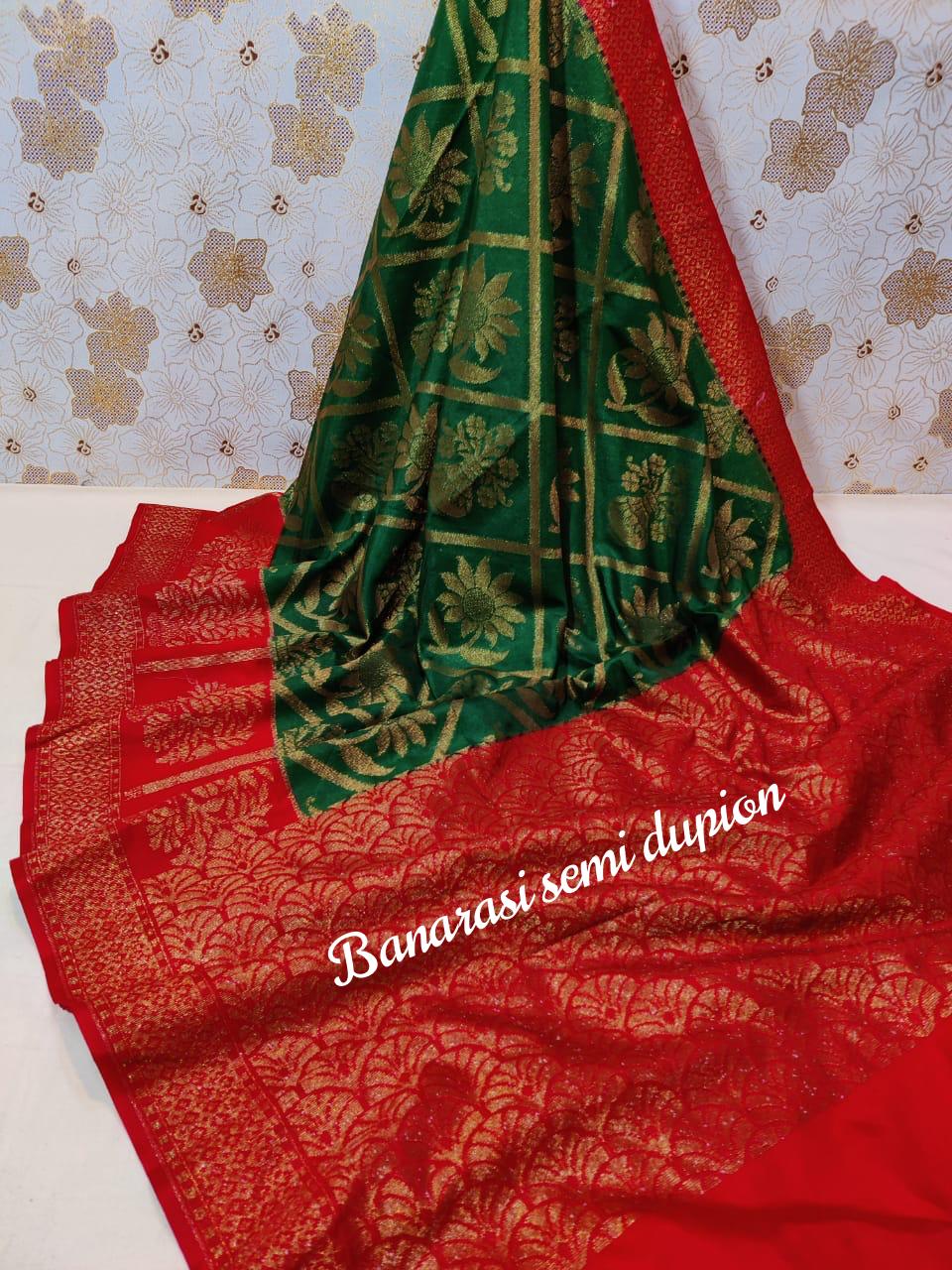 Semi Dupion Soft Silk Sarees -SH0629