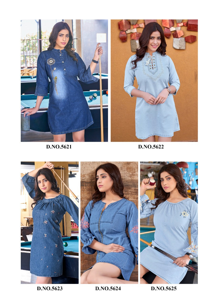 Stylish Denim Tunics-SHTU1071