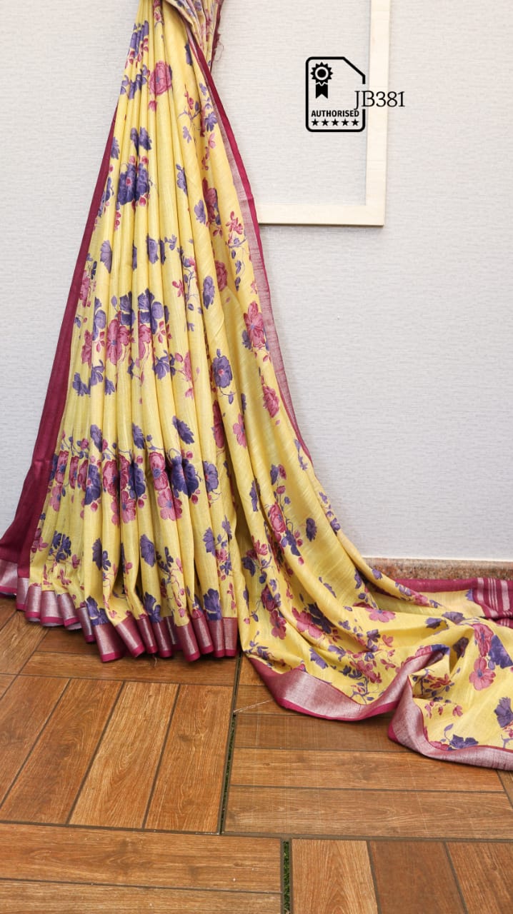 Slub Linen Sarees - SH0609