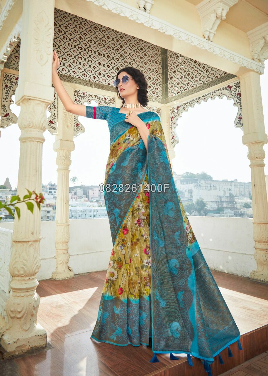 Ethnic Soft Cotton Saree Collections -SH0634