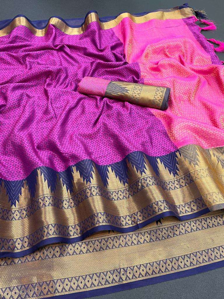 Cotton Silk Saree Collections-SH0620