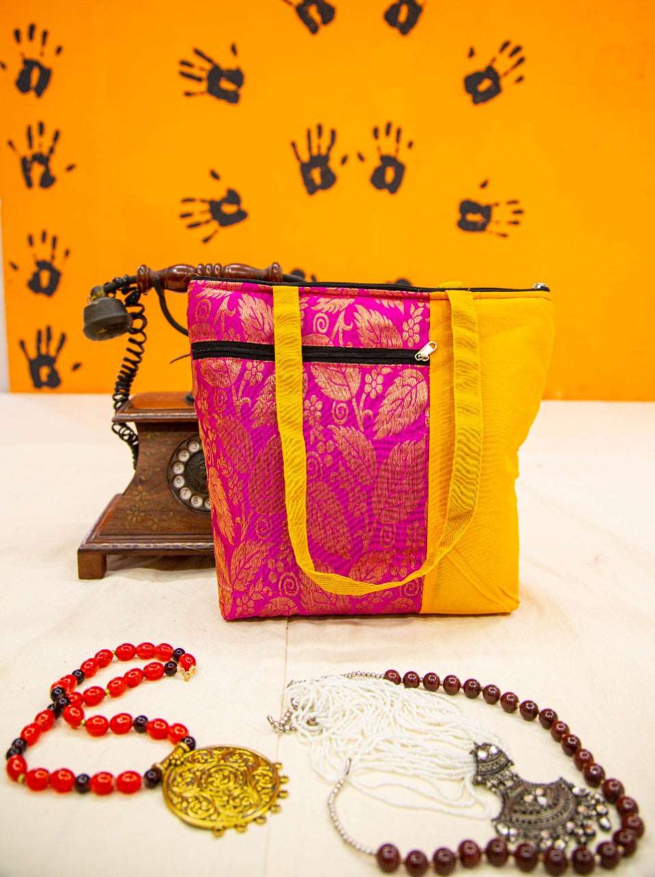 Brocade Handbags-SHB1011