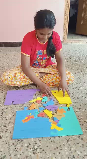 Foam Puzzle India Map State Shaped - Educational Product for Kids-SHTM1011