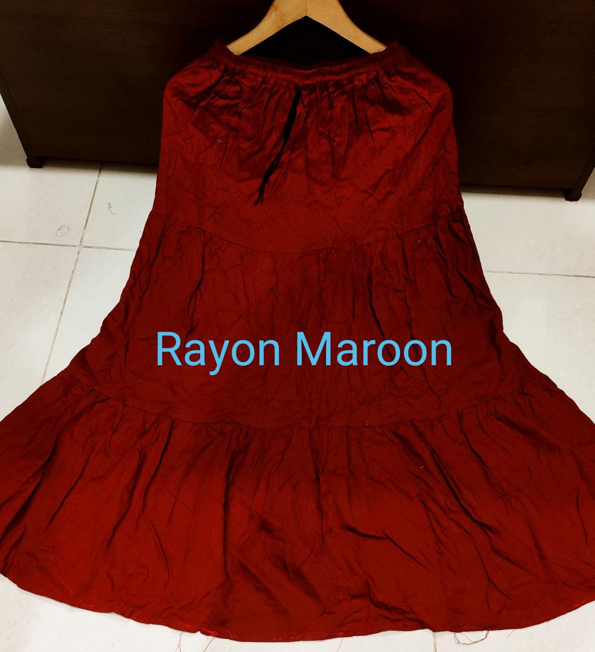 Women's Rayon/Cotton Plain Ethnic Skirt-SHBW1089