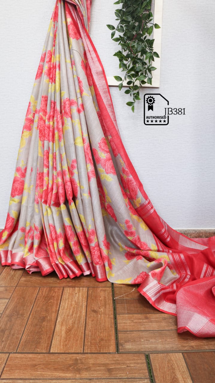 Slub Linen Sarees - SH0609