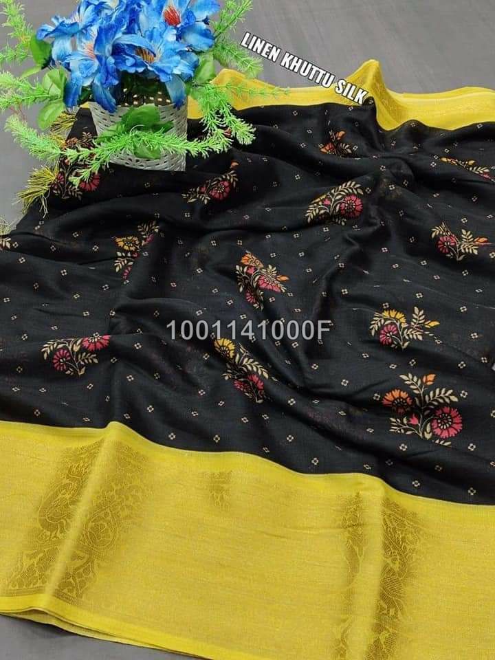 Exclusive Soft Linen Sarees -SH0627