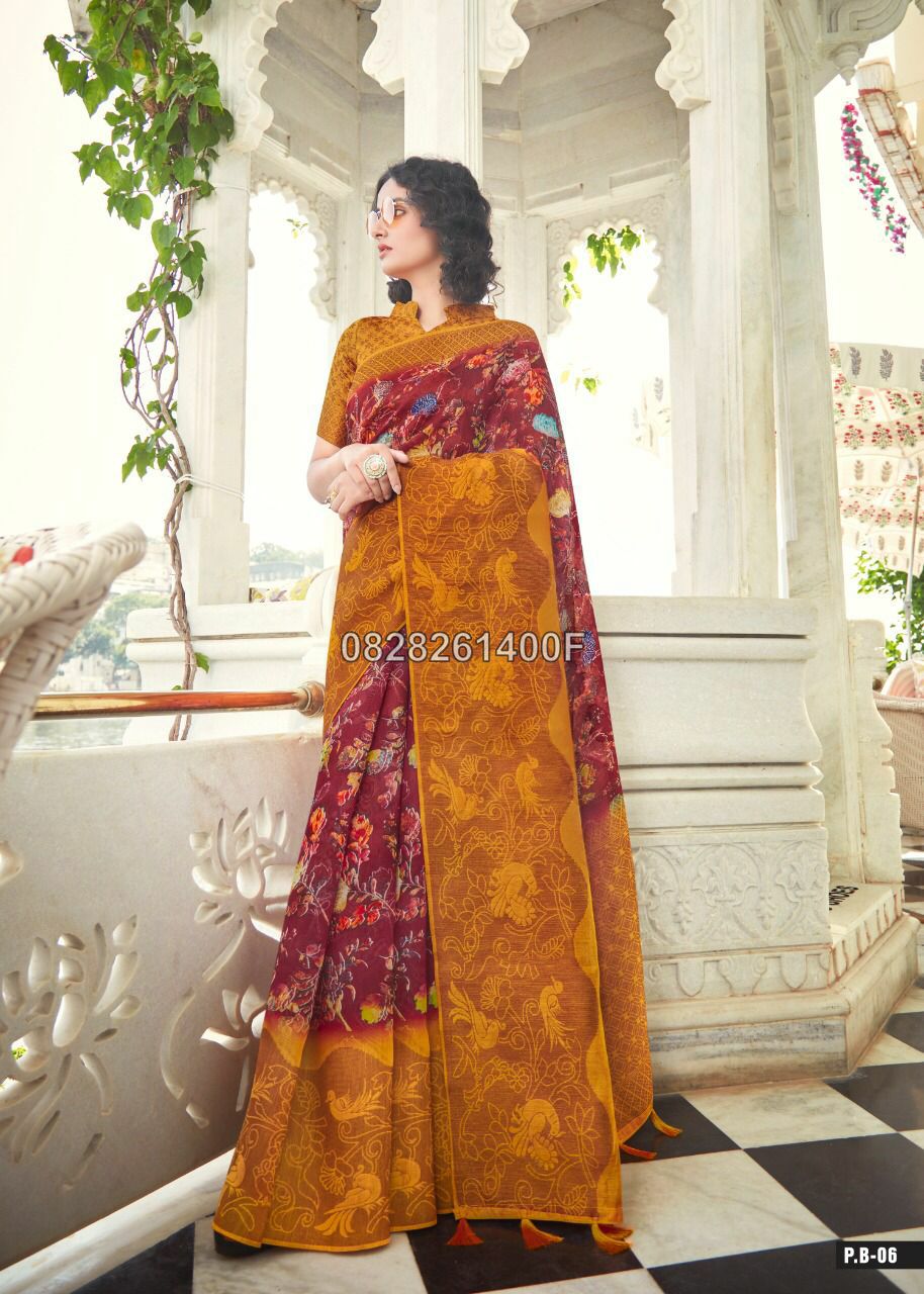 Ethnic Soft Cotton Saree Collections -SH0634