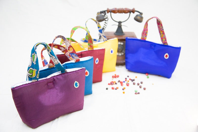 Silk Thamboolam Bags-SHB1073