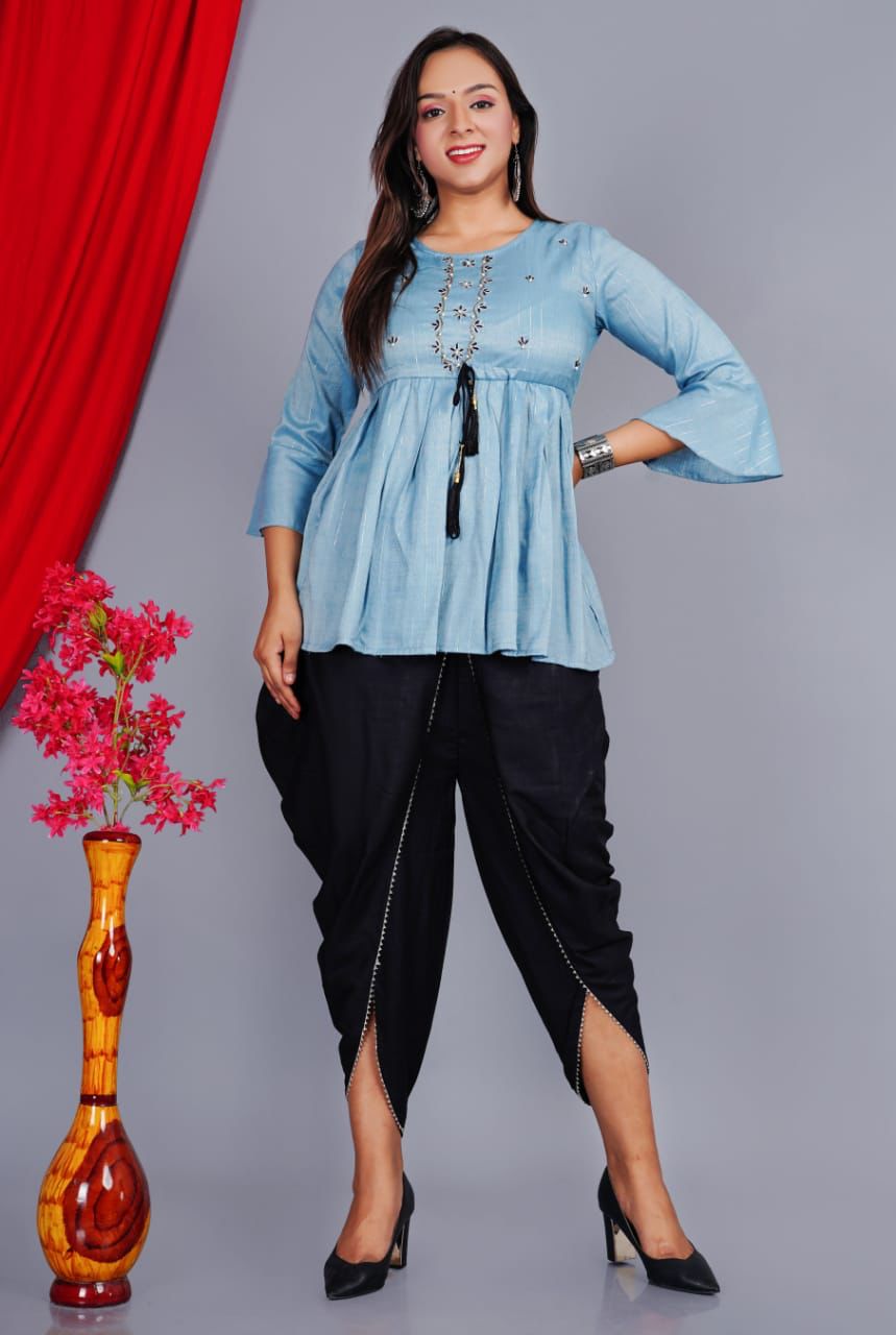 Stylish Fusion Kurta Sets for Women-SHKS1151