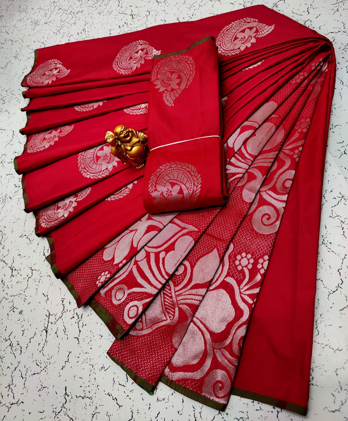 Fancy Silk Cotton Saree Collections-SH0599