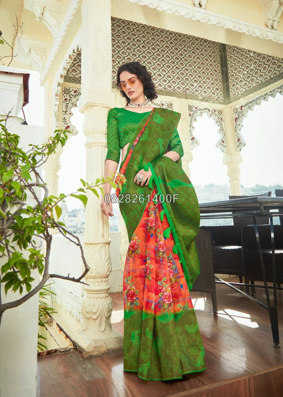 Ethnic Soft Cotton Saree Collections -SH0634