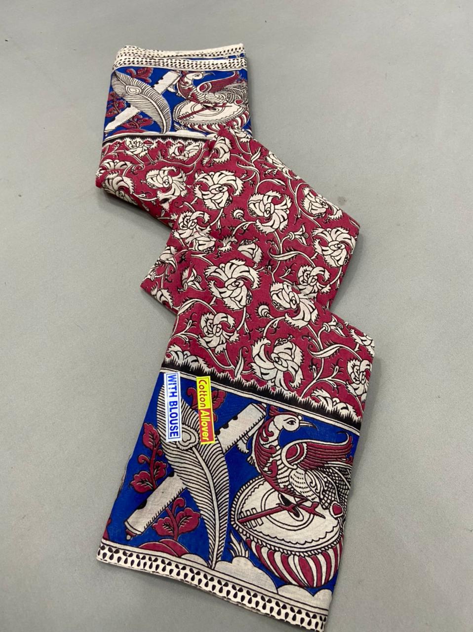 Kalamkari Cotton Saree Collections -SH0633