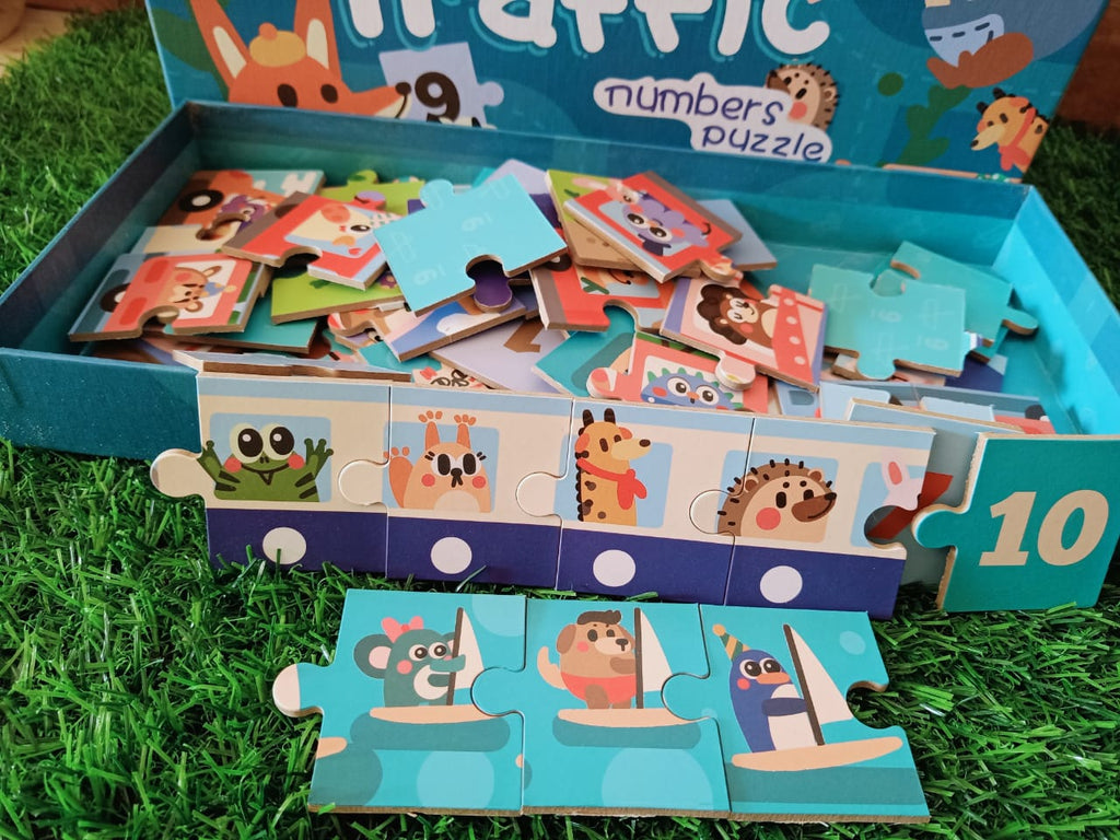 Traffic Number Puzzle for Kids-SHTM1088