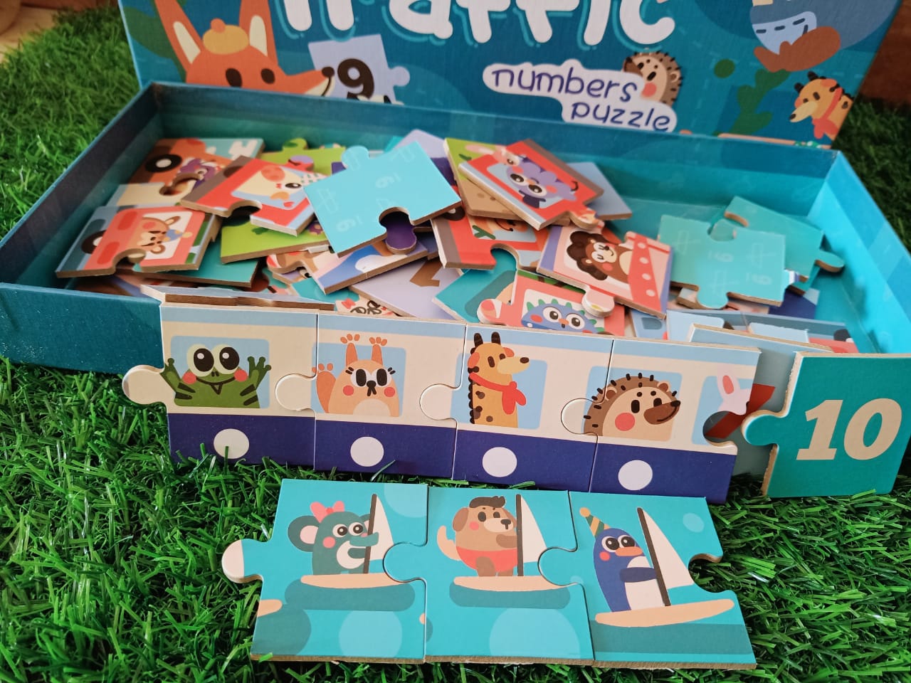 Traffic Number Puzzle for Kids-SHTM1088