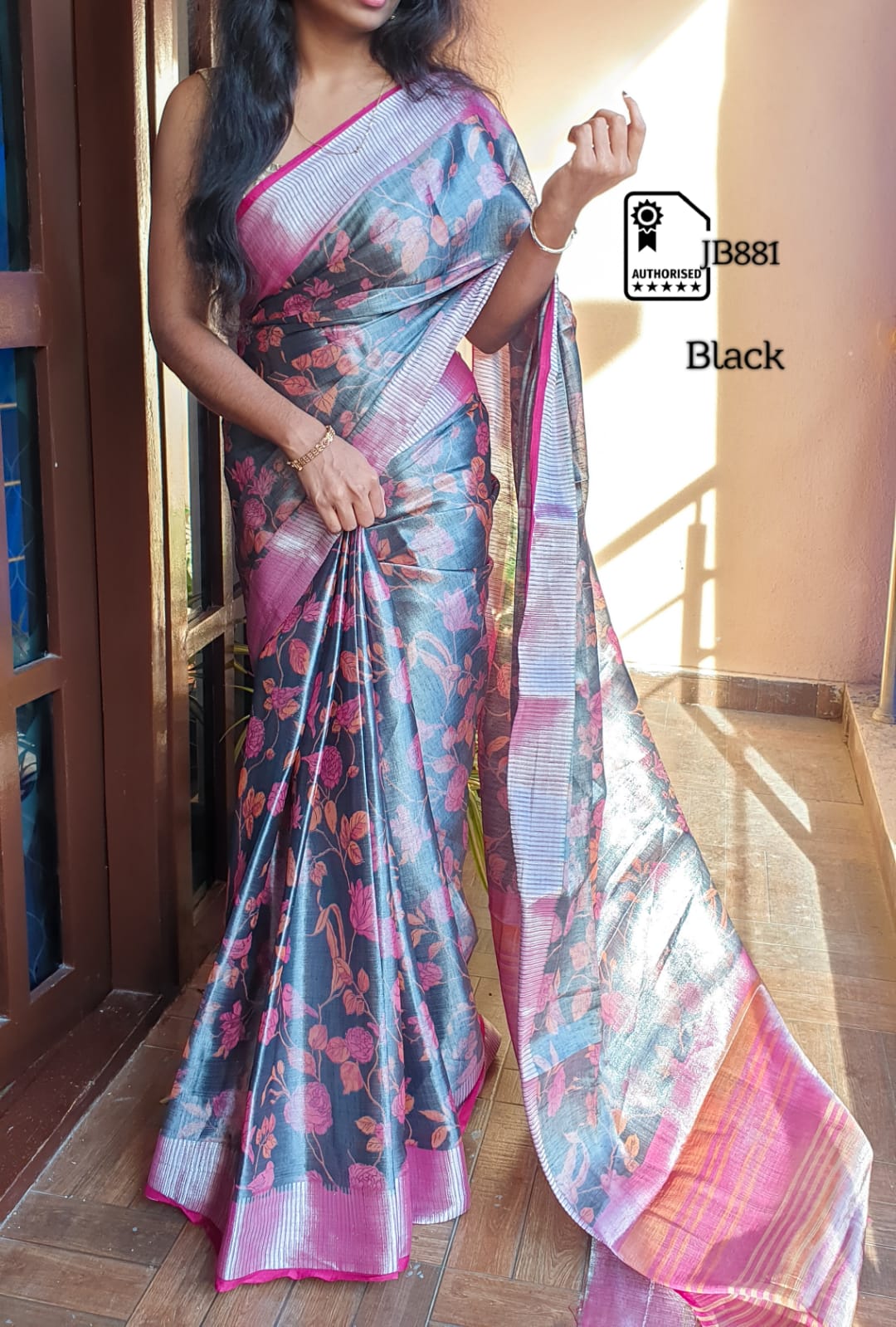Soft Linen Tissue Saree Collections - SH0615